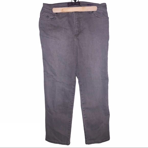 Gloria Vanderbilt Grey Denim Amanda Classic Jeans - Picture 1 of 5